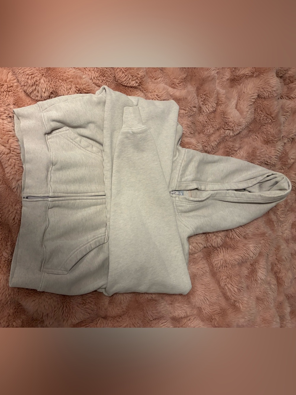TNA Beige Zip-Up Hoodie